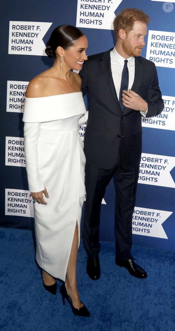 Le prince Harry et Meghan Markle lors du photocall de la soirée caritative Robert F. Kennedy Human Rights à New York le 6 décembre 2022. Photo par Photo Press Service / BESTIMAGE