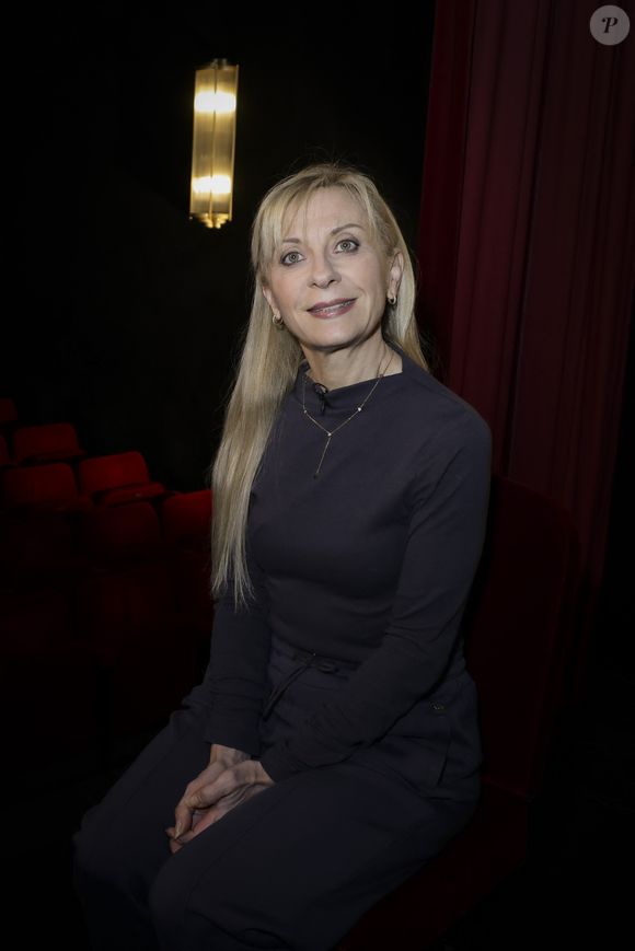 Exclusif - Natalie Dessay lors de l'enregistrement de l'émission Olympiascope présentée par B.Montiel à la Comédie de Paris le 6 mars 2025. 
Cette émission sera diffusée le 16 avril.

© Jack Tribeca / Bestimage