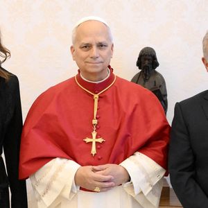 Le Pape Léon XIV rencontre Abdallah II Roi de Jordanie et son épouse la Reine Rania Al Abdullah au Vatican. Photo par (EV) Vatican media/ABACAPRESS.COM