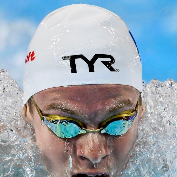 Léon Marchand dans l'épreuve du 400m Individuel lors des 22ème Championnats du Monde de Natation à Singapour. Inside/Psnewz/Bestimage