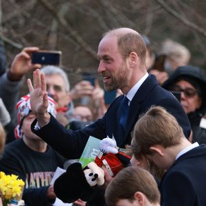 Le prince William, prince de Galles, - La famille royale britannique se rend à la messe de Noël à Sandringham le 25 décembre 2024.  

Photo : Mirrorpix / Bestimage