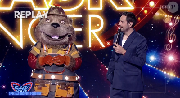 Le Castor dans Mask Singer, capture d'écran TF1