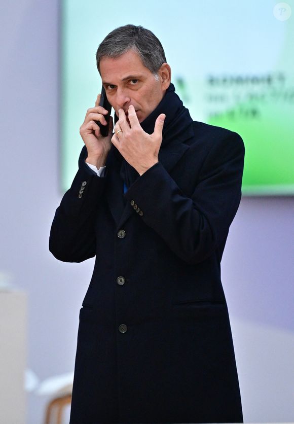 Rodolphe Saadé, PDG de CMA-CGM arrive pour le deuxième jour du sommet pour l'action sur l'intelligence artificielle (IA) au Grand Palais à Paris, France, le 11 février 2025. © Christian Liewig/Bestimage