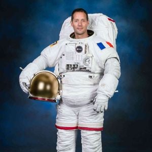 Photos officielles de l'équipe de space X Crew-2 à Houston. Robert Markowitz/Nasa/Planet Pix via ZUMA Wire / Bestimage