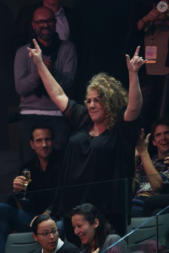 Marianne James - People au concert de Madonna à l'AccorHotels Arena (Bercy) à Paris, le 9 décembre 2015.