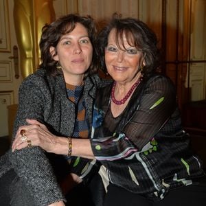 Exclusif - Claudia Cardinale et sa fille Claudia Squitieri - Cocktail "Academy Women’s Initiative" organisé par l’Académie des Oscars (AMPAS) / Swarovski, avec le soutien d’UniFrance au salon Pompadour à l'hôtel Le Meurice à Paris, France, le 8 mars 2019. Allocutions de la directrice générale d’UniFrance, la responsable des services de communication et de conception chez Swarovski et de la directrice de l'AMPAS et annonce de la lauréate de l’Academy Gold Fellowship for Women. © Veeren/Bestimage