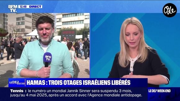 Anne Seften effectue ses premiers pas sur l'antenne de BFMTV le samedi 15 février 2025, après avoir été congédiée de LCI.
Crédit : BFMTV