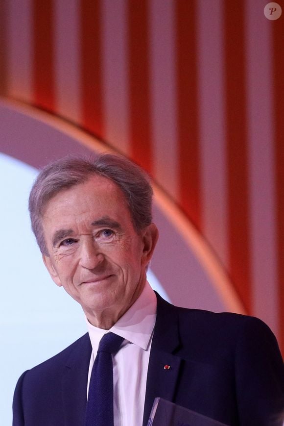 Bernard Arnault, président-directeur général du groupe LVMH, durant un débat au salon Viva Technology (VivaTech 2023) au Paris Expo Porte de Versailles à Paris, France, le 15 juin 2023. © Stéphane Lemouton/Bestimage