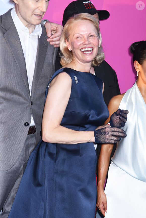 Leur flirt était donc orchestré pour faire la promotion du long-métrage

Pamela Anderson à la première américaine de Naked Gun au SVA Theater le 28 juillet 2025 à New York. NYC, USA. Photo by MM/ABACAPRESS.COM