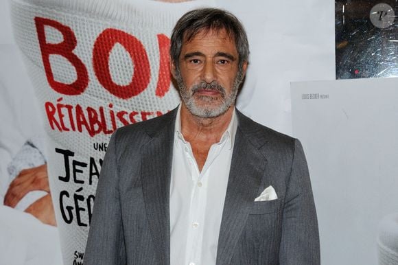 Gérard Lanvin à la première de Bon Rétablissement au Théâtre Édouard VII à Paris, le 8 septembre 2014. Photo : Aurore Marechal/ABACAPRESS.COM