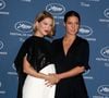 Ce clin d'œil vestimentaire tendre et amusant célèbre les treize ans de leur Palme d'or commune, obtenue en 2013 grâce à une dérogation exceptionnelle demandée par Steven Spielberg.

Léa Seydoux enceinte, Adèle Exarchopoulos - Soirée à l'occasion des 70 ans du tout premier festival de Cannes à l'école des Beaux Arts à Paris, le 20 Septembre 2016. © Dominique Jacovides/Bestimage