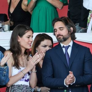 Charlotte Casiraghi et son ex-mari Dimitri Rassam lors de la dernière soirée de la 17ème édition du Longines Global Champions Tour à Monaco, le 1er juillet 2023 sur le port de Monaco, pour le Longines Global Champions.  © Claudia Albuquerque/Bestimage