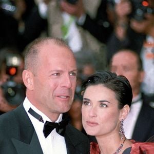 Bruce Willis et Demi Moore au Festival de Cannes 1997 pour la première du " 5ème élément ", France le 20 mai 1997. Photo par ZUMA/ABACAPRESS.COM