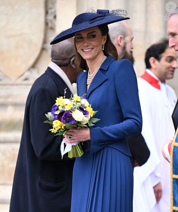 Catherine - Princesse de Galles quitte le service annuel de célébration du Jour du Commonwealth à l'Abbaye de Westminster, Londres. Backgrid UK/ Bestimage