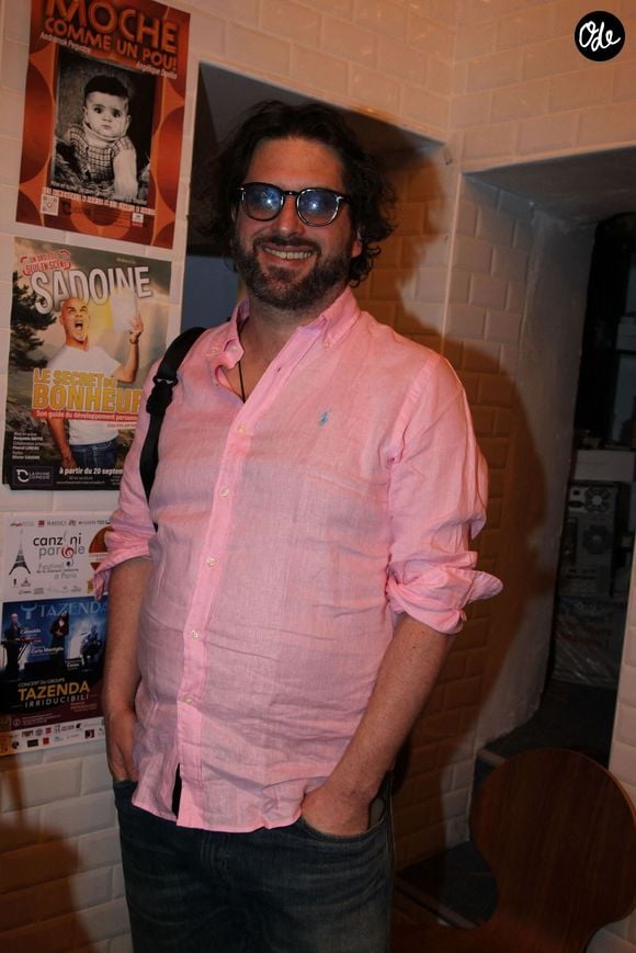 Exclusif - Jacob Bourguignon (fils d'Anémone) - Générale de la pièce "Théâtre à vendre" à la Divine Comédie à Paris le 23 avril 2026.
© Philippe baldini / Bestimage