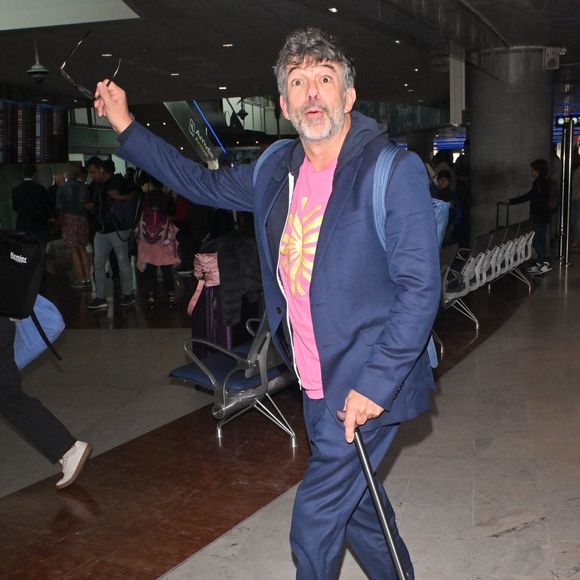 Stephane Plaza arrive à l'aéroport de Nice après le 76e Festival de Cannes à Nice, France, le 17 mai 2023. Photo by Julien Reynaud/APS-Medias/ABACAPRESS.COM
