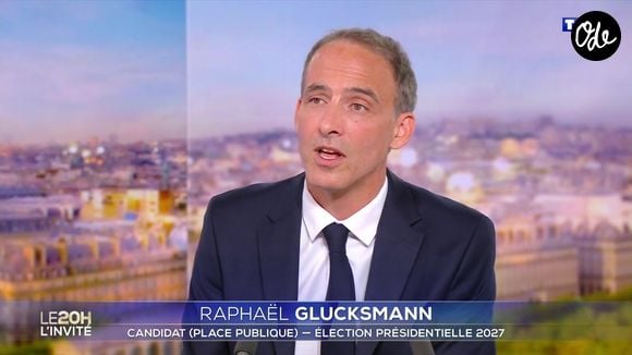 "J’ai pris cette décision avec gravité. Je sais ce qu’elle implique pour mes proches, et en particulier pour ma compagne", a répondu le fondateur de Place publique. 

Raphaël Glucksmann dans le JT de TF1 le 23 août 2026.