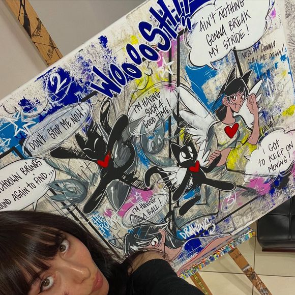 Julie, la fille d'Aurélie Vaneck est déjà une artiste accomplie