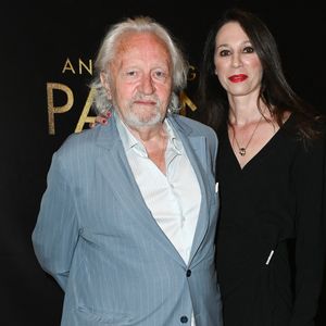 Exclusif - Niels Arestrup et sa femme Isabelle Le Nouvel - Photocall pour la conférence spectacle "An evening with Al Pacino" à la salle Pleyel à Paris le 25 avril 2023.

© Coadic Guirec / Bestimage