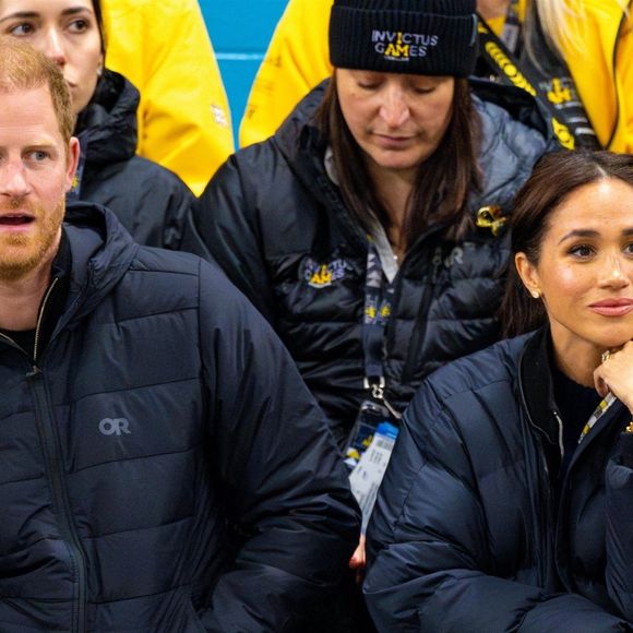 Vancouver, CANADA  - Le prince Harry, duc de Sussex, et Meghan Markle, duchesse de Sussex, ont été aperçus au Hillcrest Recreation Centre au Canada, où ils ont apporté leur soutien au curling en fauteuil roulant lors des Invictus Games Vancouver Whistler 2025. (Backgrid USA / Bestimage).