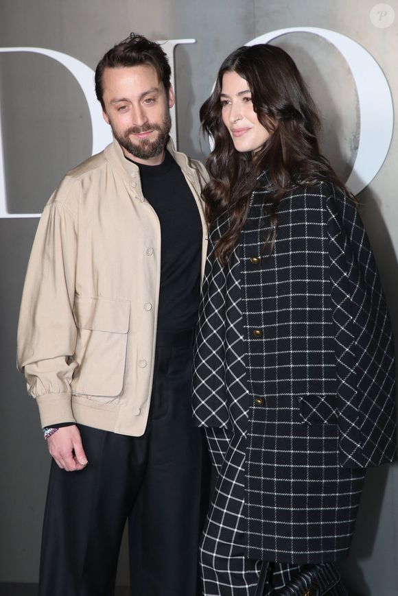 Kieran Culkin et Jazz Charton au photocall du défilé Dior Homme à l'École-Militaire lors de la semaine de la mode masculine automne/hiver 2025-2026 à Paris, France, le 24 janvier 2025. © Bertrand Rindoff/Bestimage