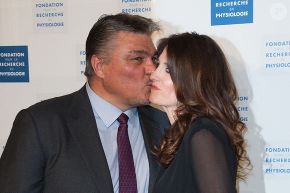 David Douillet et son épouse Vanessa Carrara assistent au gala ' Les Stethos D'Or 2019' au Four Seasons Hotel George V le 11 mars 2019 à Paris, France. Photo by Nasser Berzane/ABACAPRESS.COM