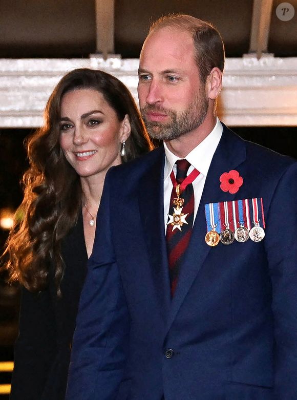 Le prince William, prince de Galles, Catherine Kate Middleton, princesse de Galles - La famille royale du Royaume Uni assiste au Festival du souvenir  (Festival of Remembrance) au Royal Albert Hall, Londres le 9 novembre 2024.

© Chris Ratcliffe / Pool / Julien Burton via Bestimage