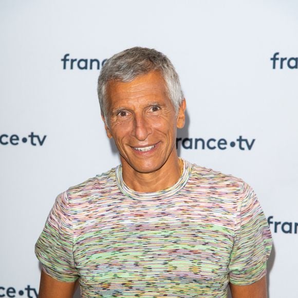 Nagui lors du photocall dans le cadre de la conférence de presse de France Télévisions au Pavillon Gabriel à Paris, France, le 24 août 2021. © Pierre Perusseau/Bestimage