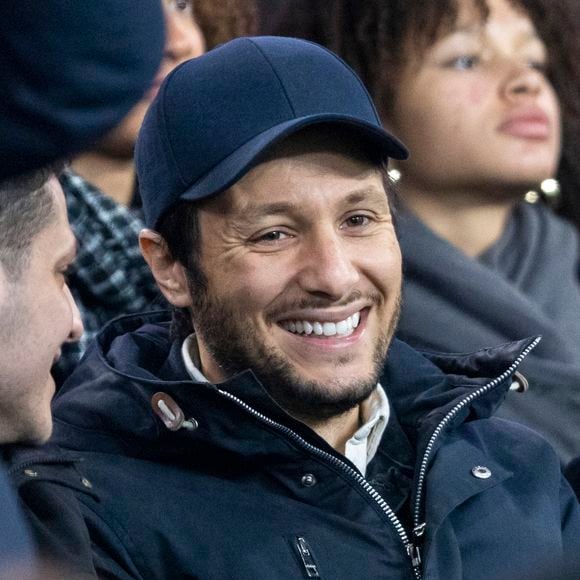 Vianney - People dans les tribunes du match de Ligue 1 Uber Eats "PSG-Lille" (3-1) au Parc des Princes à Paris le 10 février 2024. © Cyril Moreau/Bestimage