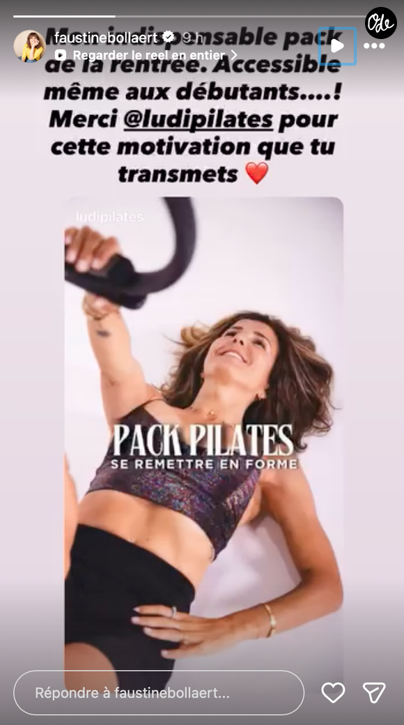 Après des années de régimes et de contraintes, elle privilégie désormais une approche plus douce du bien-être. 

Capture Instagram - Faustine Bollaert