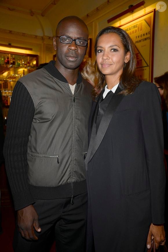 Photo : Celle à priori vécue avec Lilian Thuram de 2007 à 2013 Lilian Thuram et Karine Le Marchand - Soiree de Gala pour l'association "Un Coeur Pour la Paix " a