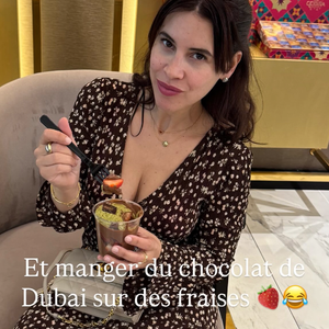 Direction Dubaï avec ses trois garçons.

Souailla, la femme de Jimmy Mohamed, en vacances à Dubaï avec leurs enfants.