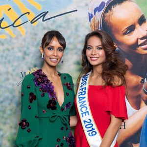 Exclusif - Sonia Rolland (Présidente de Maïsha Africa), Vaimalama Chaves (Miss France 2019) - Dîner de gala au profit de l'association "Maïsha Africa" de Sonia Rolland, qui vient en aide aux enfants du Rwanda, au Pavillon Gabriel, à Paris, France, le 17 décembre 2018. . © Gorassini-Moreau/Bestimage