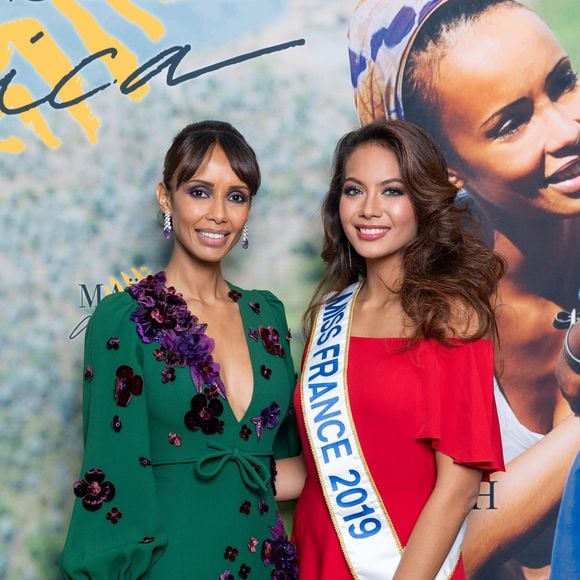 Exclusif - Sonia Rolland (Présidente de Maïsha Africa), Vaimalama Chaves (Miss France 2019) - Dîner de gala au profit de l'association "Maïsha Africa" de Sonia Rolland, qui vient en aide aux enfants du Rwanda, au Pavillon Gabriel, à Paris, France, le 17 décembre 2018. . © Gorassini-Moreau/Bestimage