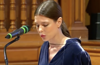 Discours de Charlotte Casiraghi en hommage à son amie Anne Dufourmantelle lors des rencontres philosophiques de Monaco en 2018