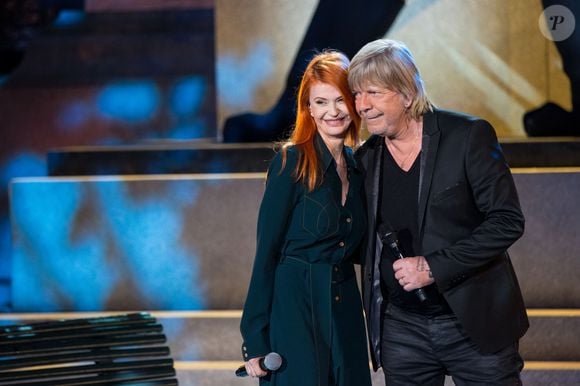 Exclusif - Le chanteur Renaud (Renaud Séchan) et Axelle Red - Tournage de l'émission "Merci Renaud" dans les studios de la Plaine Saint-Denis le 15 novembre 2016, qui sera diffusée le samedi 17 décembre 2016 en prime time sur France 2. © Cyril Moreau / Bestimage