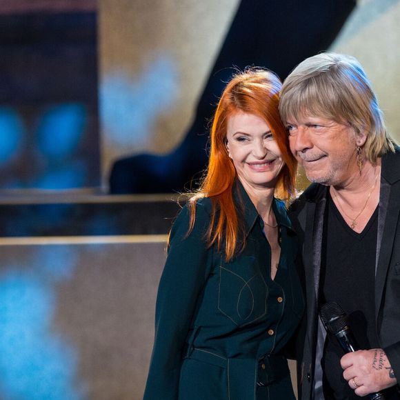 Exclusif - Le chanteur Renaud (Renaud Séchan) et Axelle Red - Tournage de l'émission "Merci Renaud" dans les studios de la Plaine Saint-Denis le 15 novembre 2016, qui sera diffusée le samedi 17 décembre 2016 en prime time sur France 2. © Cyril Moreau / Bestimage