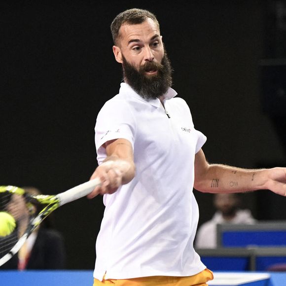 MONTPELLIER, FRANCE - 31 JANVIER : Benoit PAIRE (FRA) lors du 2ème tour du tournoi ATP 250 Open Sud de France contre Harold MAYOT (FRA) à Montpellier, France le 31 janvier 2024.