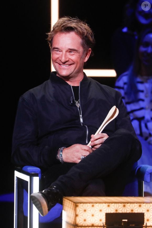 David Hallyday - Enregistrement de l'émission "La Boîte à secrets", au Studio du Lendit, présentée par F.Bollaert et diffusée le 24 janvier sur France 3. Le 16 décembre 2024
© Christophe Clovis / Bestimage