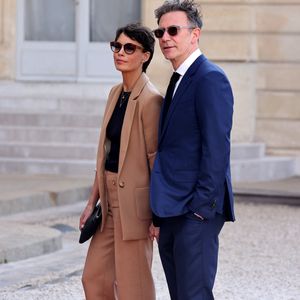 Bérénice Bejo et son mari Michel Hazanavicius - Dîner d'état en l'honneur du président des Etats-Unis et sa femme au palais de l'Elysée à Paris, à l'occasion de leur visite officielle en France. Le 8 juin 2024
© Jacovides-Moreau / Bestimage