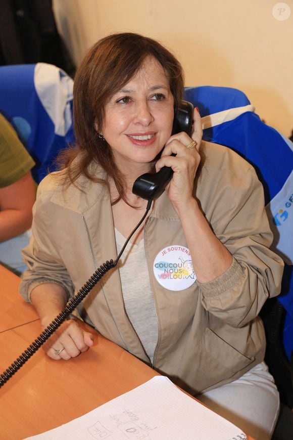 Valerie Bonneton participe à la 21ème journée caritative d'Aurel BGC pour honorer la mémoire des 658 employés de BGC tués au WTC le 11 septembre 2001, au siège d'Aurel BGC, rue Richelieu à Paris, le 10 septembre 2025, France. Photo par Jerome Domine/ABACAPRESS.COM