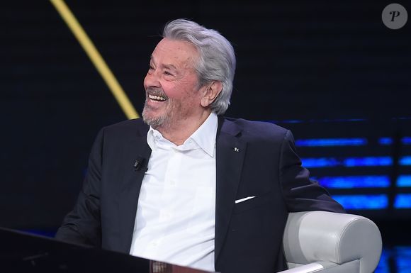 Alain Delon, invité de l'émission télé "Che tempo che fa" à Milan en Italie le 25 mars 2018. SGP / BESTIMAGE