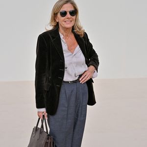 Claire Chazal au défilé Christian Dior Womenswear S/S 2024 lors de la semaine de la mode à Paris le 26 septembre 2023 à Paris, France. Photo par Julien Reynaud/APS-Medias/ABACAPRESS.COM