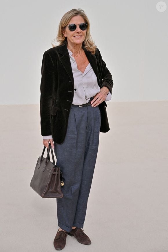 Claire Chazal au défilé Christian Dior Womenswear S/S 2024 lors de la semaine de la mode à Paris le 26 septembre 2023 à Paris, France. Photo par Julien Reynaud/APS-Medias/ABACAPRESS.COM