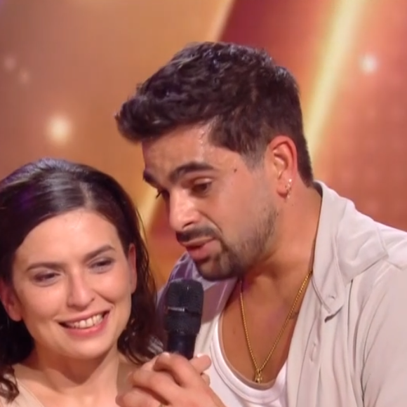 Lucie Bernardoni et Christophe Licata lors du prime 3 de "Danse avec les stars 2026" sur TF1 le 13 février 2026.