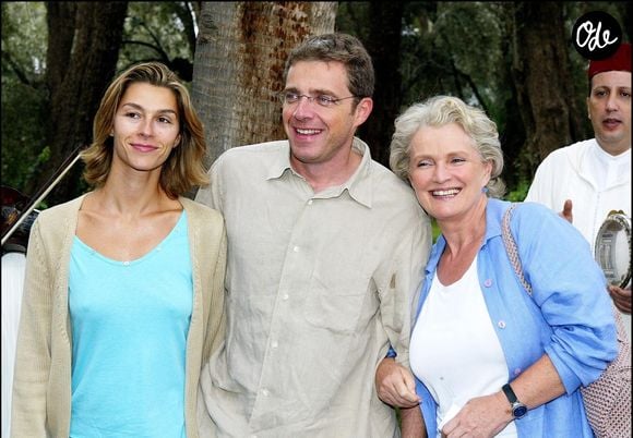 Marie-Christine Barrault et son fils David dans les jardins de la Mamounia pour le Festival du film de Marrakech. 

© Bestimage
