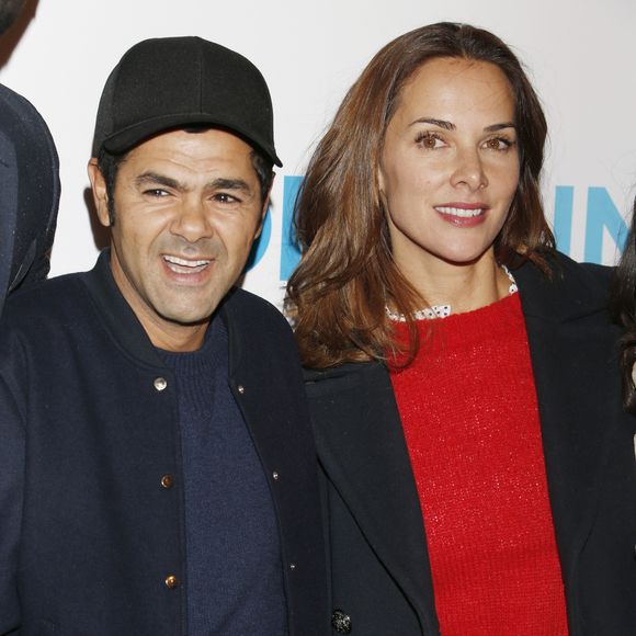 Jamel Debbouze et sa femme Mélissa Theuriau lors de l'avant-première du film "Demain tout commence" au Grand Rex à Paris le 28 novembre 2016.