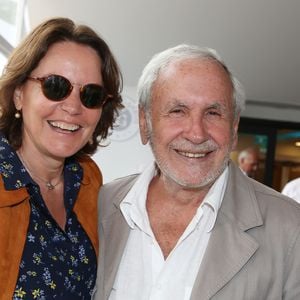 Cendrine Dominguez et Patrice Laffont à la 26ème édition du Trophée des personnalités en marge des Internationaux de Tennis de Roland Garros à Paris, le 5 juin 2018.
© Denis Guignebourg / Bestimage