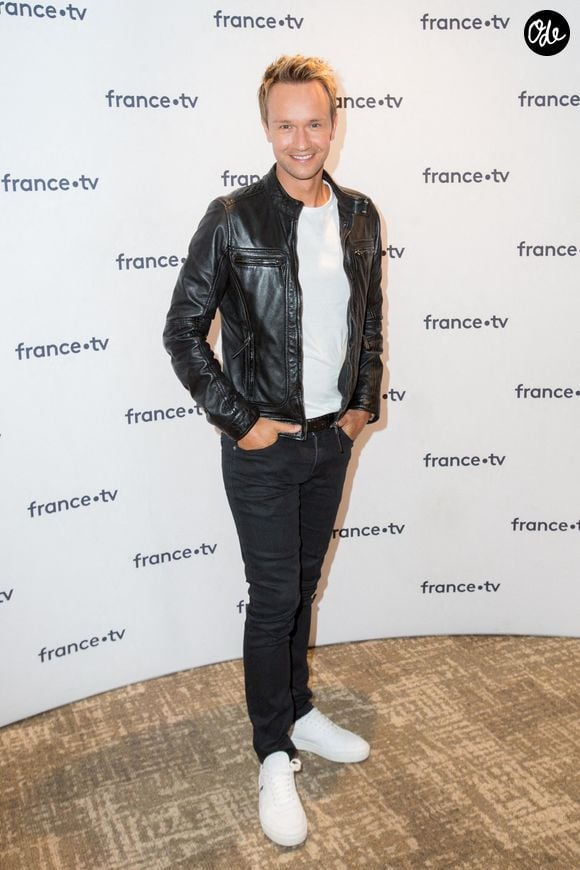 Cyril Feraud lors de la conférence de presse de France Télévision au Pavillon Gabriel à Paris, en France, le 24 août 2021. Photo : Nasser Berzane/ABACAPRESS.COM