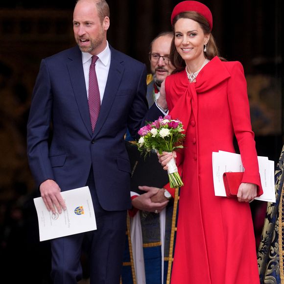 Le prince William, prince de Galles, et Catherine (Kate) Middleton, princesse de Galles - La famille royale d'Angleterre célèbre le 76ème Commonwealth Day à l'abbaye de Westminster à Londres le 10 mars 2025. Julien Burton / Bestimage